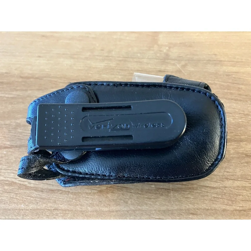 1990's Verizon Black Leather Belt Clip Holster PAGER COVER